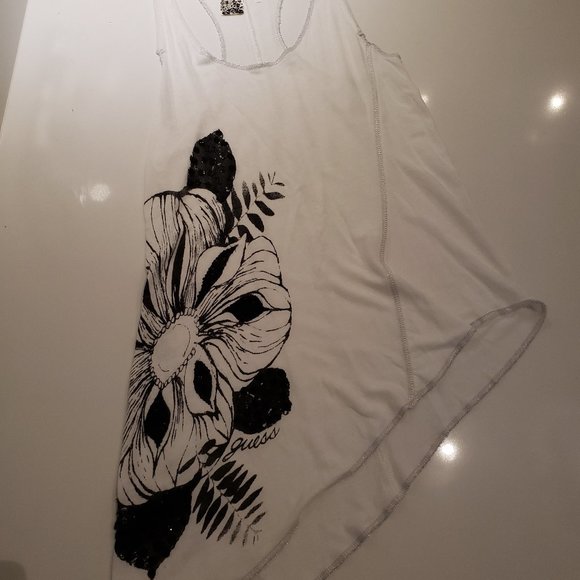 GUESS ASYMMETRICAL TANK TOP - Picture 1 of 5